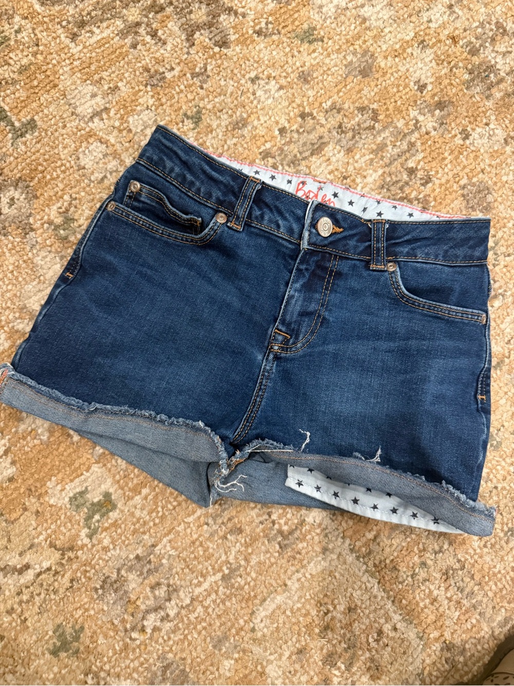 Boden Girls Denim Jean Shorts Size 13